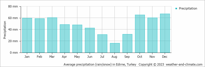 Weather and Climate: Edirne,
